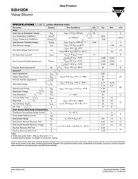 SIB412DK-T1-GE3 Datasheet Page 2