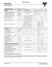 SIB417DK-T1-GE3 Datasheet Page 2