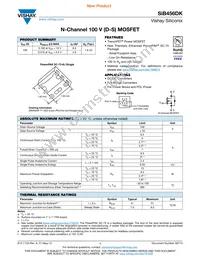 SIB456DK-T1-GE3 Datasheet Cover