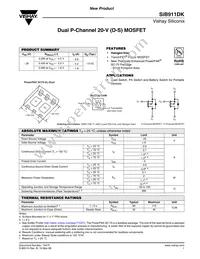 SIB911DK-T1-GE3 Datasheet Cover