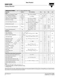 SIB912DK-T1-GE3 Datasheet Page 2