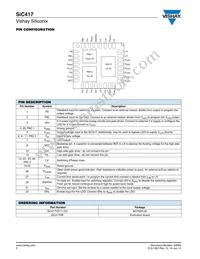 SIC417CD-T1-E3 Datasheet Page 2