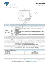 SIC424CD-T1-GE3 Datasheet Page 2