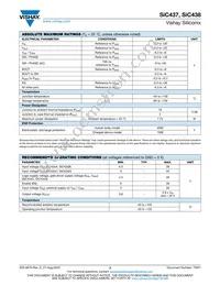 SIC437BED-T1-GE3 Datasheet Page 3