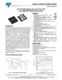 SIC464ED-T1-GE3 Datasheet Cover