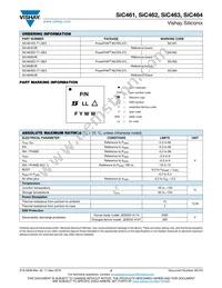 SIC464ED-T1-GE3 Datasheet Page 3