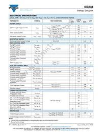 SIC534CD-T1-GE3 Datasheet Page 4