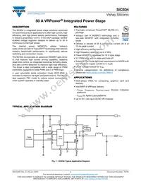 SIC634CD-T1-GE3 Datasheet Cover