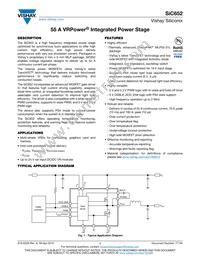 SIC652CD-T1-GE3 Datasheet Cover