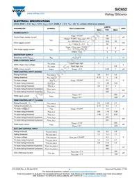 SIC652CD-T1-GE3 Datasheet Page 4