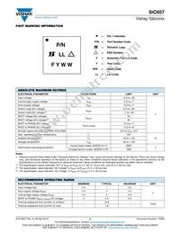 SIC657CD-T1-GE3 Datasheet Page 3