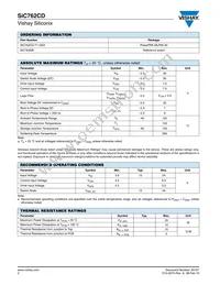 SIC762CD-T1-GE3 Datasheet Page 2