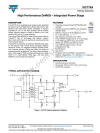 SIC778ACD-T1-GE3 Datasheet Cover