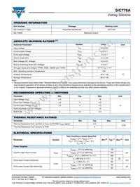 SIC778ACD-T1-GE3 Datasheet Page 3