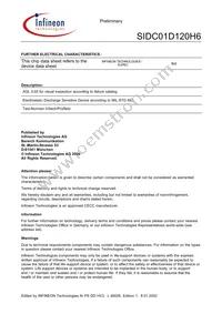 SIDC01D120H6 Datasheet Page 4