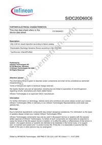 SIDC20D60C6 Datasheet Page 4