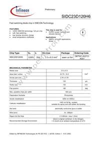 SIDC23D120H6X1SA1 Datasheet Cover