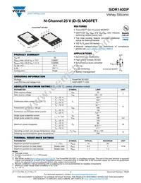 SIDR140DP-T1-GE3 Datasheet Cover