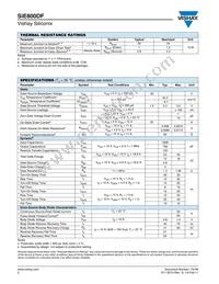 SIE800DF-T1-GE3 Datasheet Page 2