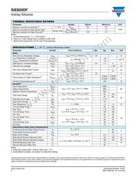 SIE820DF-T1-E3 Datasheet Page 2