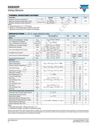 SIE822DF-T1-E3 Datasheet Page 2