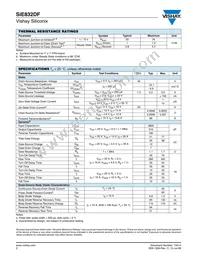 SIE832DF-T1-E3 Datasheet Page 2