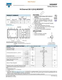 SIE848DF-T1-E3 Datasheet Cover