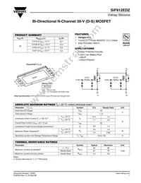 SIF912EDZ-T1-E3 Datasheet Cover