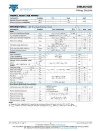 SIHA15N50E-E3 Datasheet Page 2