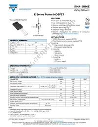 SIHA15N60E-E3 Datasheet Cover