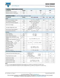 SIHA15N60E-E3 Datasheet Page 2