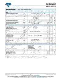 SIHB12N50E-GE3 Datasheet Page 2