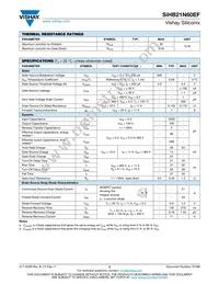 SIHB21N60EF-GE3 Datasheet Page 2