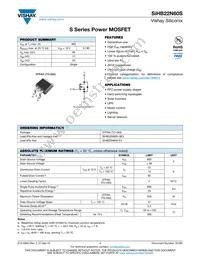 SIHB22N60S-GE3 Datasheet Cover