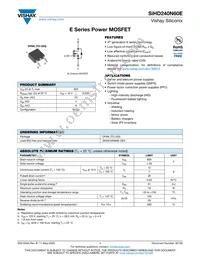 SIHD240N60E-GE3 Datasheet Cover