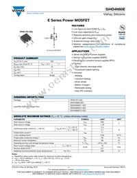 SIHD4N80E-GE3 Datasheet Cover