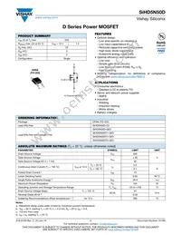 SIHD5N50D-E3 Datasheet Cover