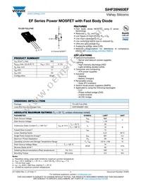 SIHF28N60EF-GE3 Datasheet Cover