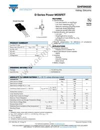 SIHF8N50D-E3 Datasheet Cover