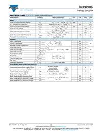 SIHF8N50L-E3 Datasheet Page 2