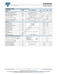SIHG20N50C-E3 Datasheet Page 2