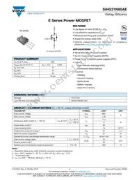 SIHG21N80AE-GE3 Datasheet Cover