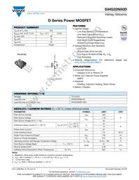 SIHG22N50D-GE3 Datasheet Cover