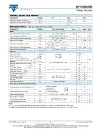 SIHG22N50D-GE3 Datasheet Page 2