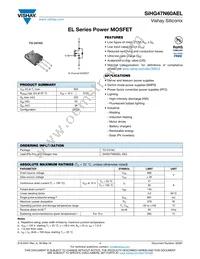 SIHG47N60AEL-GE3 Datasheet Cover