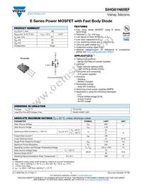 SIHG61N65EF-GE3 Datasheet Cover