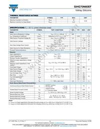 SIHG70N60EF-GE3 Datasheet Page 2