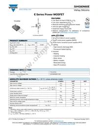 SIHG80N60E-GE3 Datasheet Cover