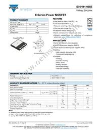 SIHH11N65E-T1-GE3 Datasheet Cover