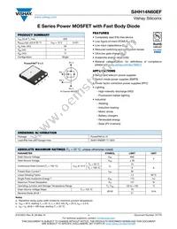 SIHH14N60EF-T1-GE3 Datasheet Cover